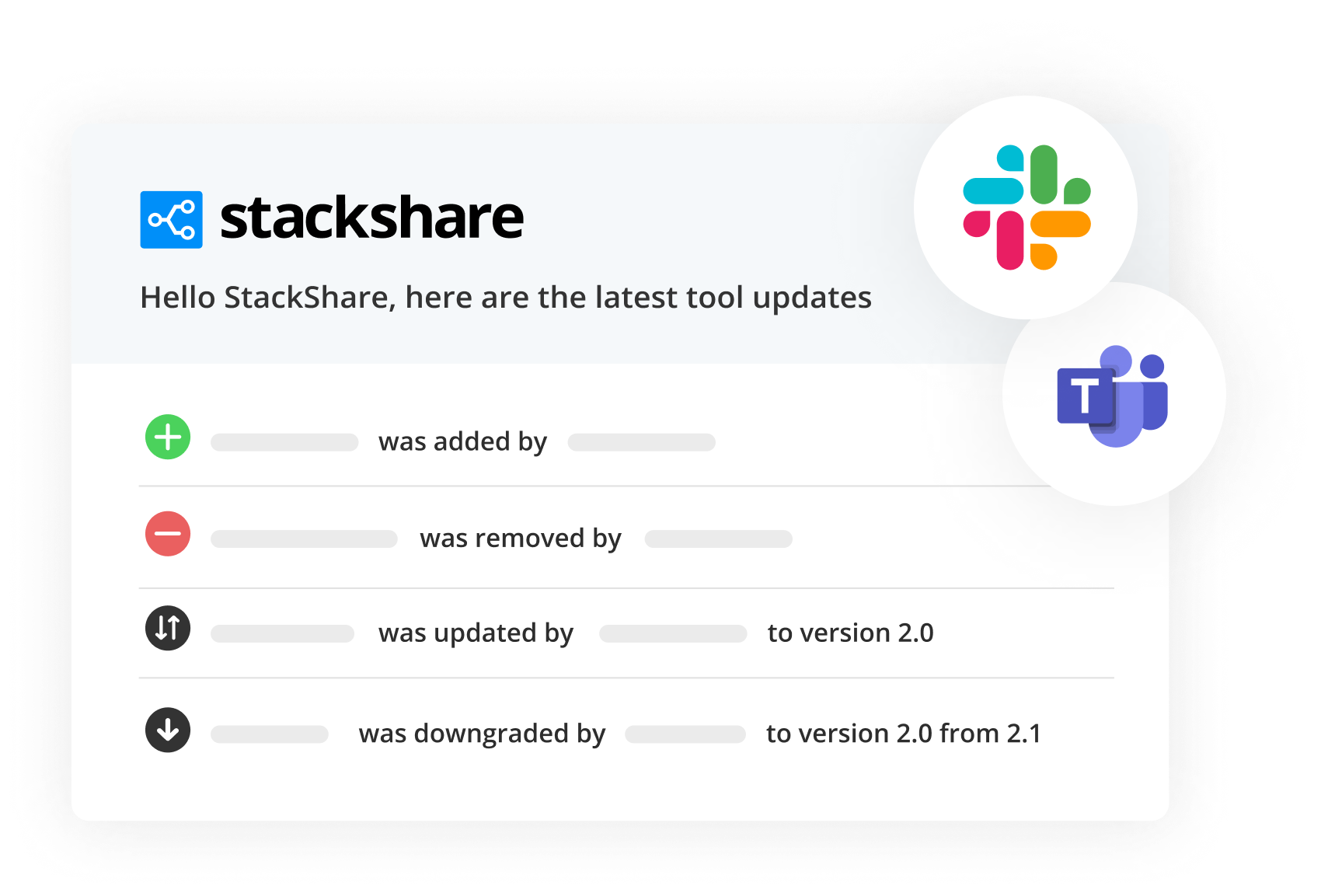 Track updates across all your stacks in real time